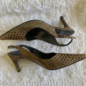 Stuart Weitzman Sling Back Pointy Shoes - Size 8 (US)